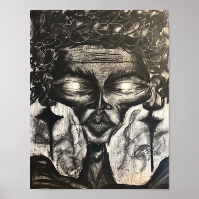 Poster charcoal portrait poc (Devant)
