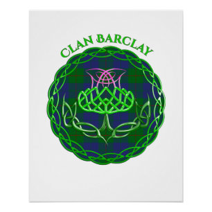 Poster Chardon celtique écossais de tarte barclay