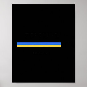 Poster Chargement de la victoire Drapeau ukrainien de lib