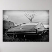 Chargeur de Dodge 1966 (B/W)