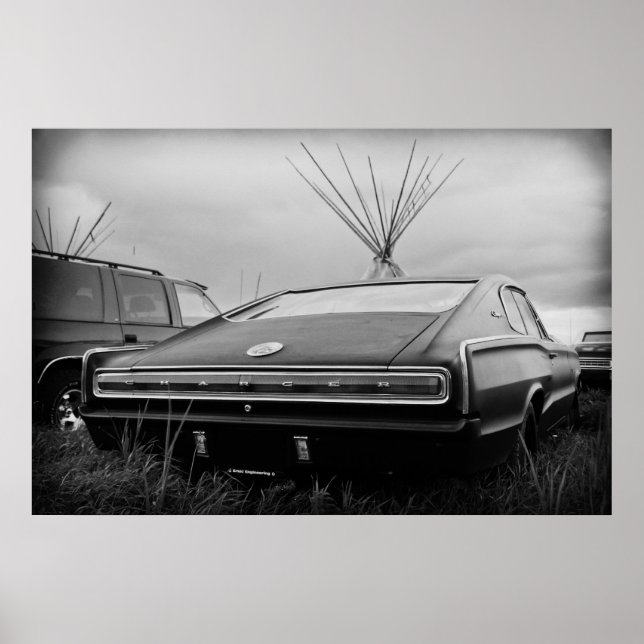 Poster Chargeur de Dodge 1966 (B/W) (Devant)