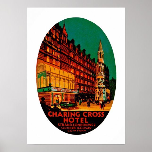 Poster Charing Cross Hotel (Devant)