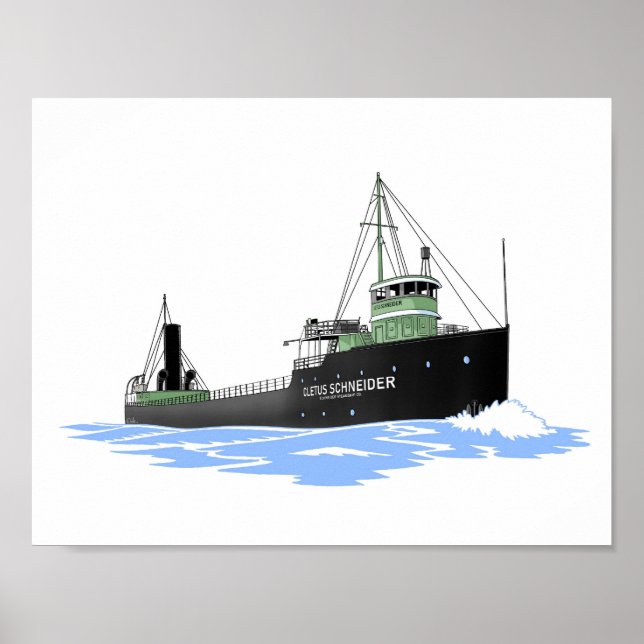 Poster Chariot des Grands Lacs Cletus Schneider (Devant)