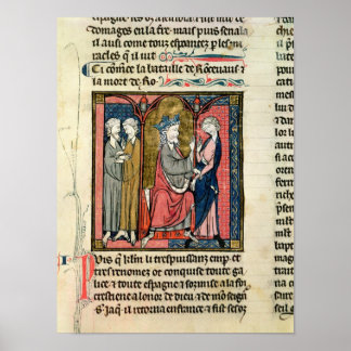 Poster Charlemagne envoyant Ganelon