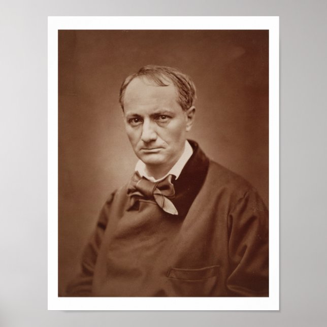 Poster Charles Baudelaire (1821-67), poète français, port (Devant)