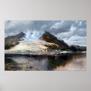 Poster Charles Blomfield Terrasses blanches, Rotomahana