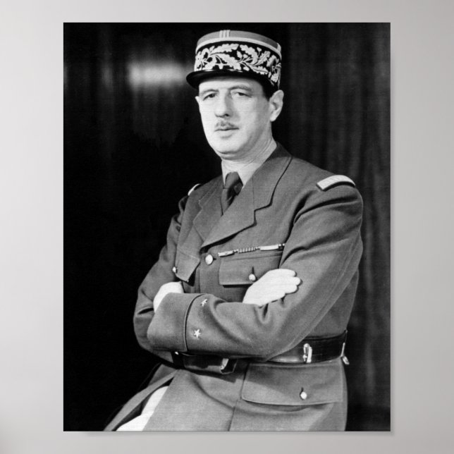 Poster Charles De Gaulle (Devant)
