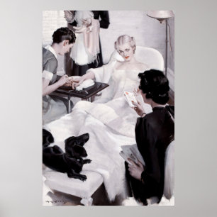 Poster Charles Edward Chambers : Manucure