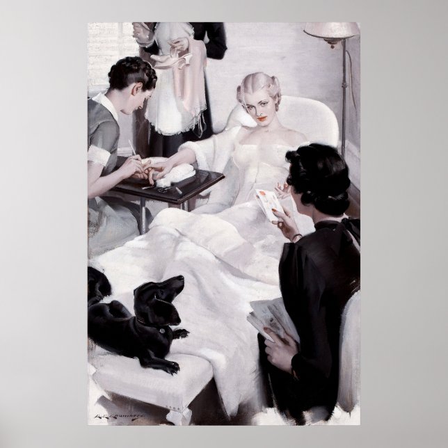 Poster Charles Edward Chambers : Manucure (Devant)