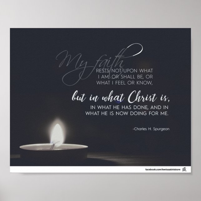 Poster Charles H. Spurgeon - dans le Christ seul (Devant)