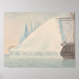 Poster Charles Hamilton Smith - Un iceberg et un ours pol