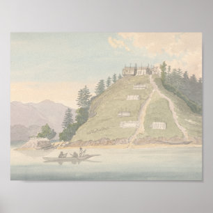 Poster Charles Hamilton Smith -Village d'Amical Indien