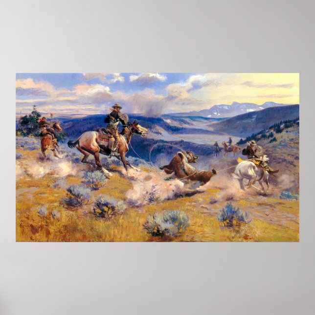 Poster Charles M. Russell's Loops and Swift Horses (1916) (Devant)