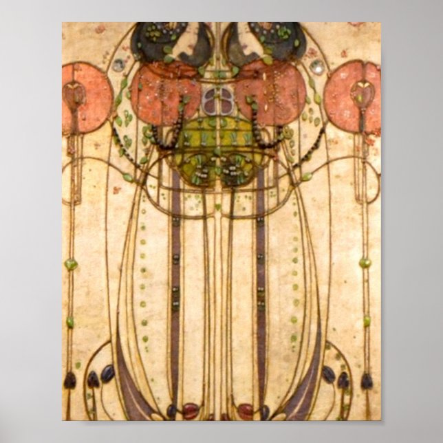 Poster Charles Rennie Mackintosh Le Wassail (Devant)