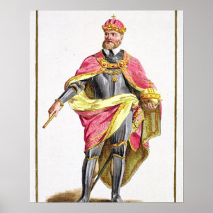 Poster Charles V (1500-58) de 'DES Estampes de Receuil,