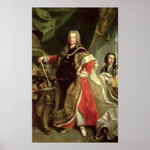 Poster Charles VI, port saint d'empereur romain