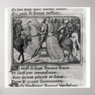 Poster Charles VII et Jeanne d'Arc au siège de