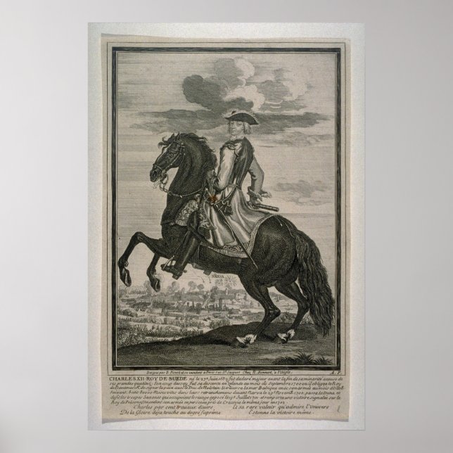 Poster Charles XII de Suède (Devant)