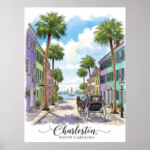 Poster Charleston Caroline du Sud