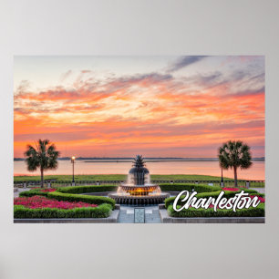 Poster Charleston, Caroline du Sud, États-Unis