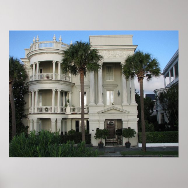 Poster Charleston Caroline du Sud - Histoire de la Caroli (Devant)