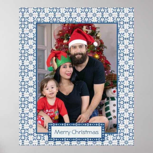 Poster Charleterie de Noël et pétales de fleurs (Devant)