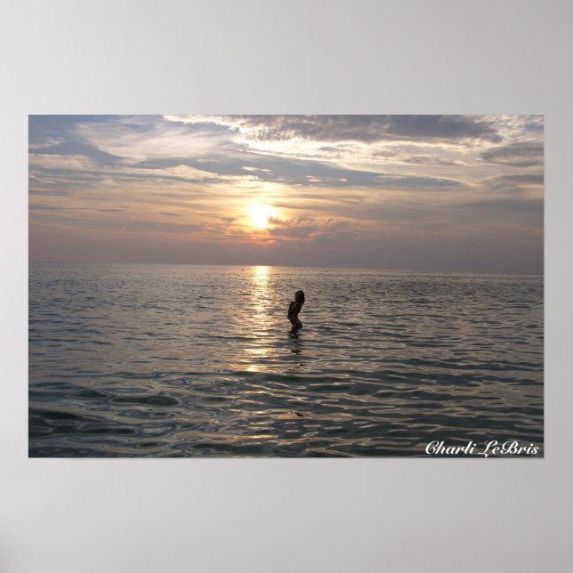 Poster Charli sur la plage (Devant)