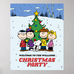 Poster Charlie Brown et la fête de Noël des amis