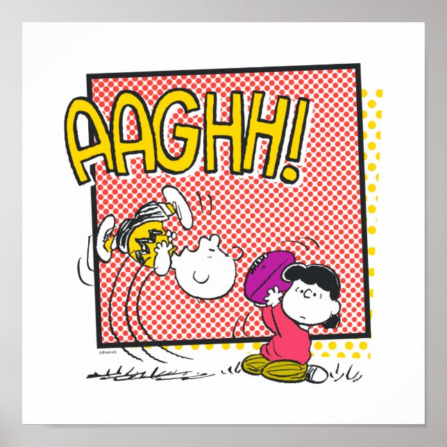 Poster Charlie Brown et Lucy Football Comic Graphic (Devant)