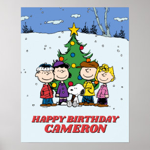 Poster Charlie Brown et ses amis Anniversaire d'hiver