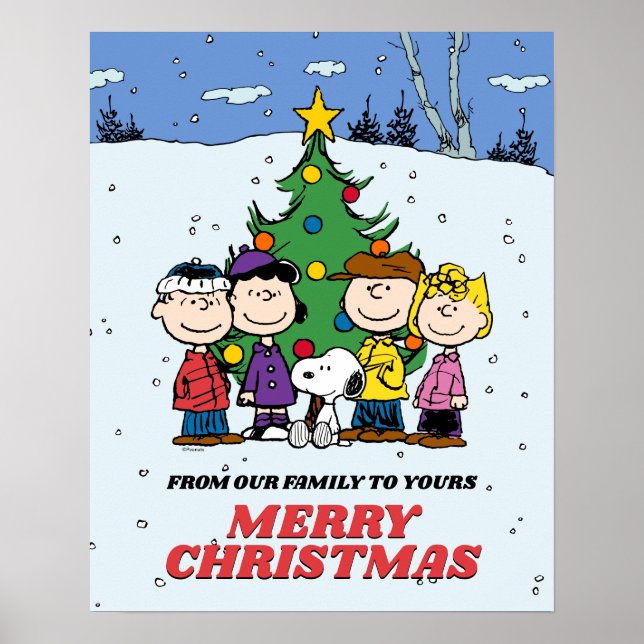 Poster Charlie Brown et ses amis Noël (Devant)