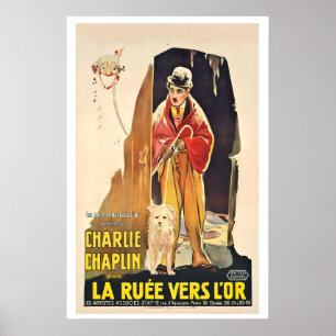 Poster Charlie Chaplin La Ruée vers l'or La Ruée vers l'o