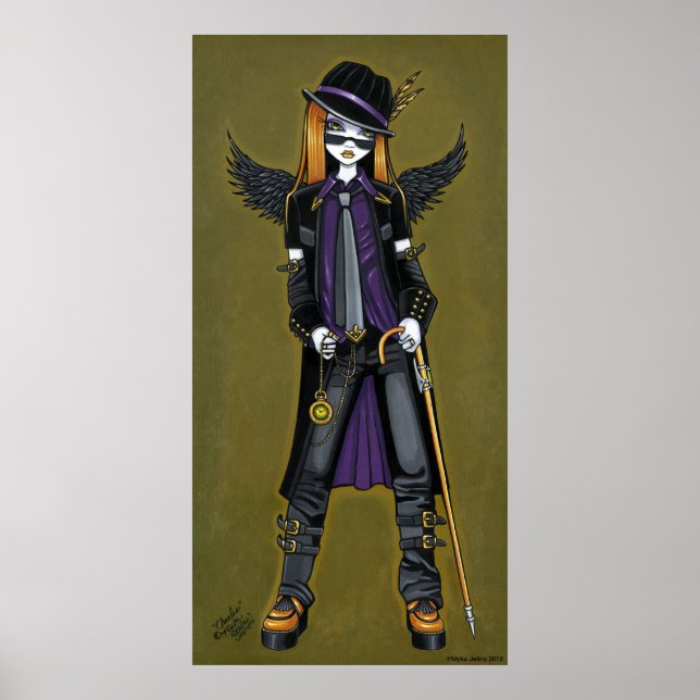 Poster Charlie Hipster Steampunk Angel (Devant)