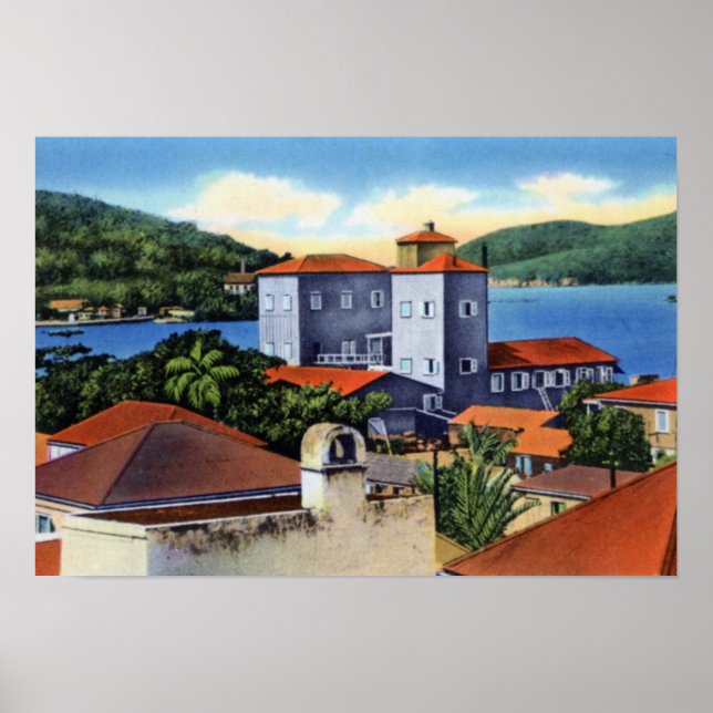 Poster Charlotte Amalie Virgin Islands Rum Factory (Devant)