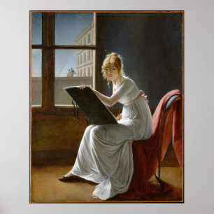 Poster Charlotte du Val d'Ognes par Marie-Denise Villers