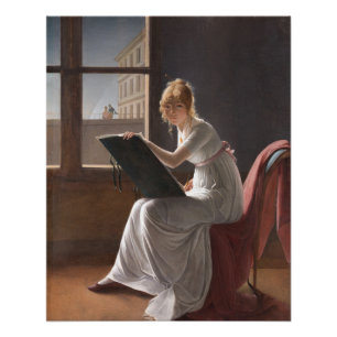 Poster Charlotte du Val d'Ognes par Marie Denise Villers