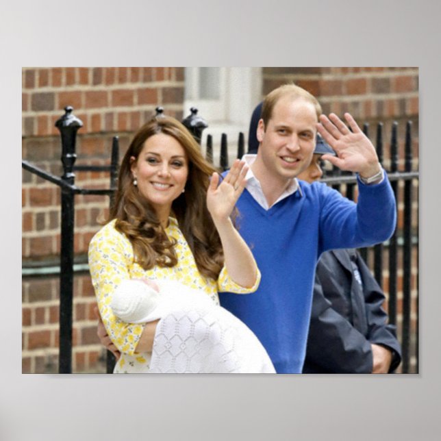 Poster Charlotte Elizabeth Diana - Britannique Will Kate (Devant)