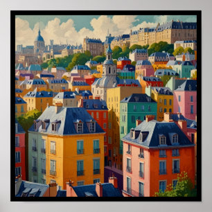 Poster Charmante Ville de Paris
