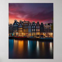 Poster Charme Amsterdam City