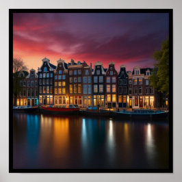 Poster Charme Amsterdam City