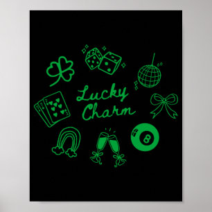 Poster Charme Chanceux T Shirt Saint-Patrick Chanceux Trè