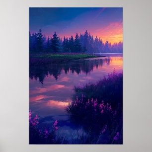 Poster Charme de la rivière Dusky