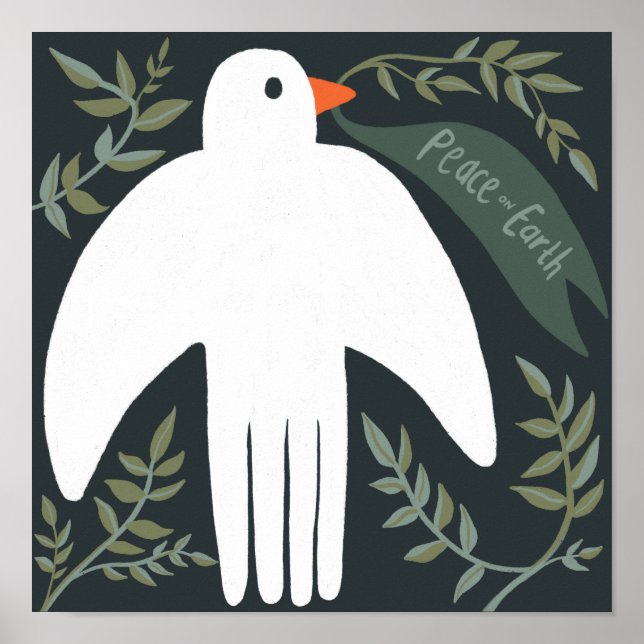 Poster Charme Peace Dove Noël Noël Noël Noël Noël Noël Fê (Devant)