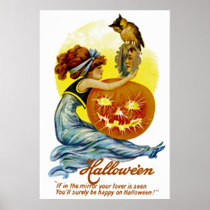 Poster Charme vintage de Halloween