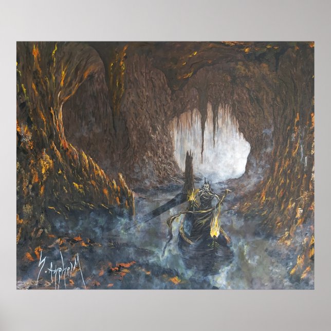 Poster Charon, Le Transporteur. Peinture en toile 120x100 (Devant)