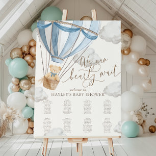 Poster Chart de placement pour Baby Shower 'Nous pouvons