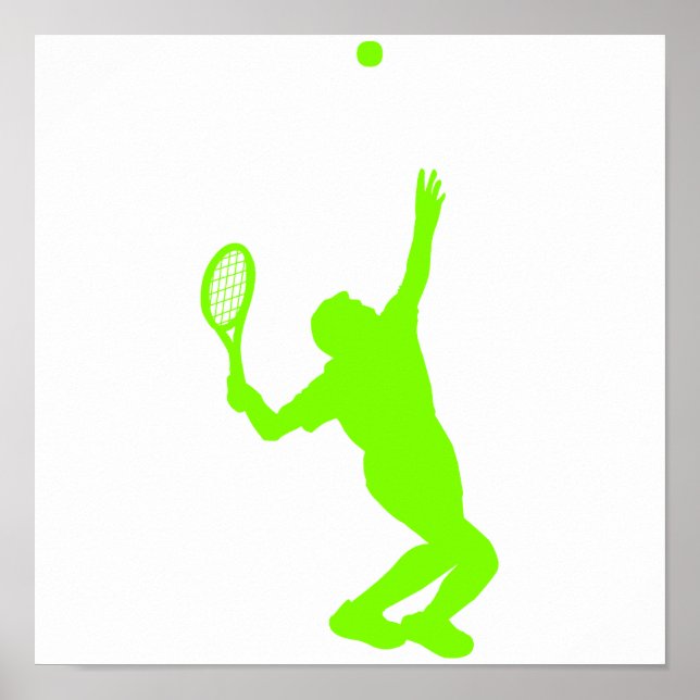 Poster Chartreuse, Neon Green Tennis (Devant)