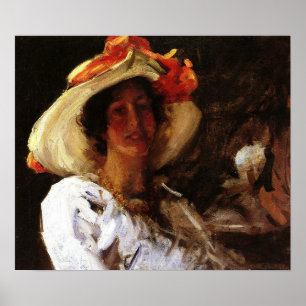 Poster Chase - Clara Stephens au chapeau 1913