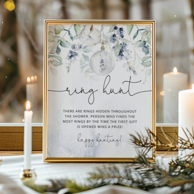 Poster Chasse à l'anneau d'eucalyptus d'hiver (Créateur téléchargé)