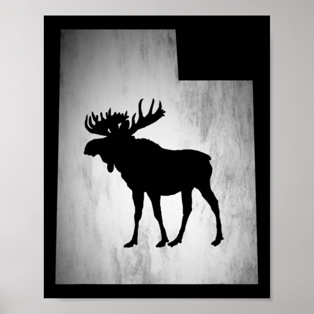 Poster Chasse à l'orignal d'Utah (Devant)